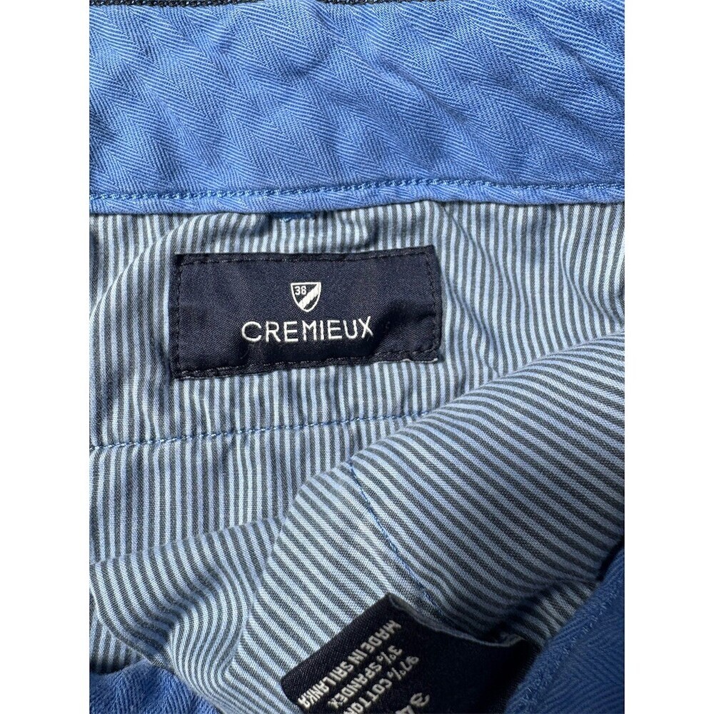 Cremieux Men's Chino Shorts Size 34 Light Blue Flat Front Button Fly - Picture 8 of 11